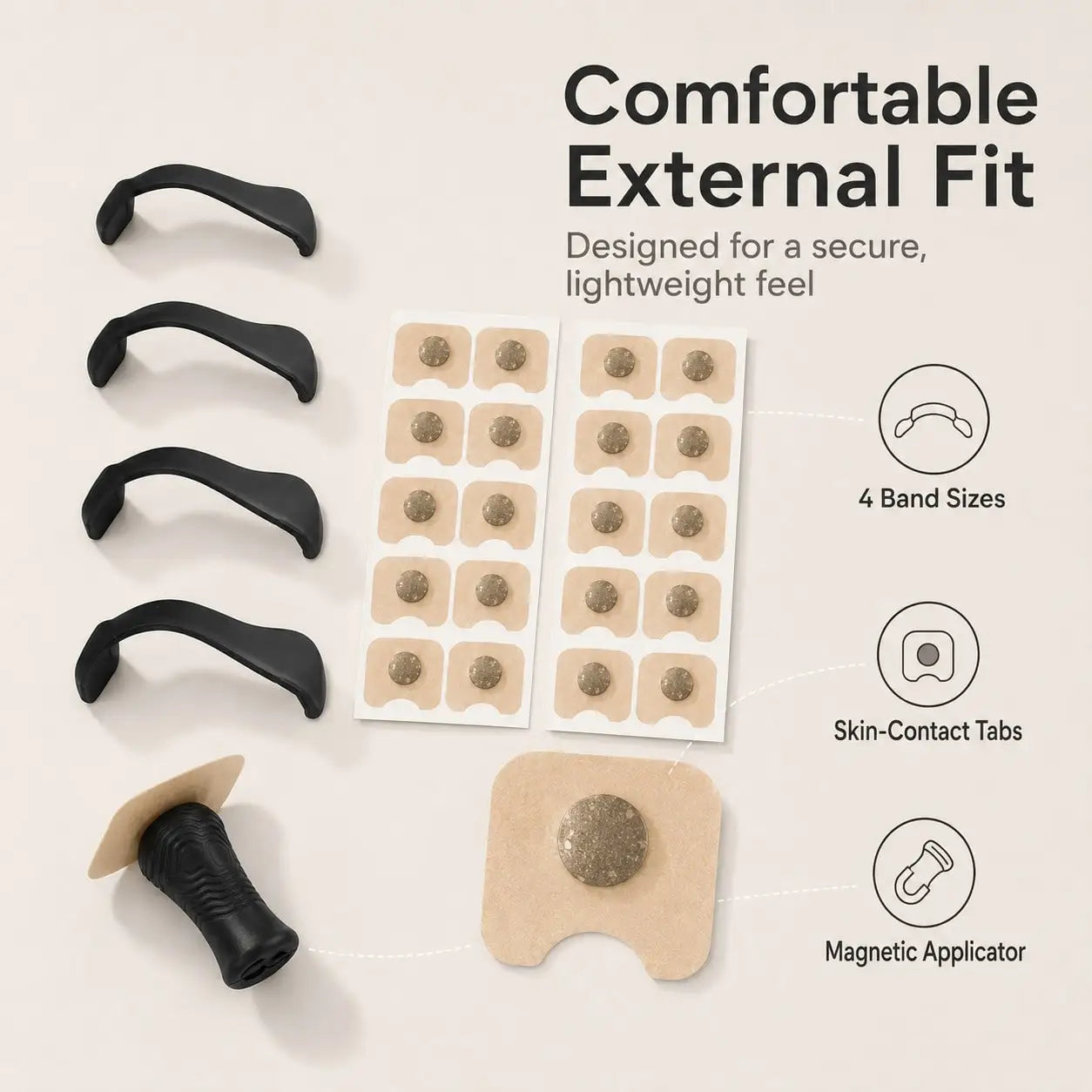 30pcs Square Nose Strips & 4pcs Nose Clips