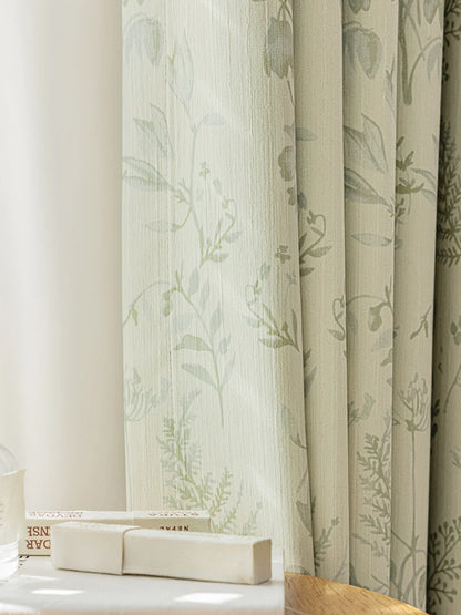 French Living Room Curtains Floral Pattern