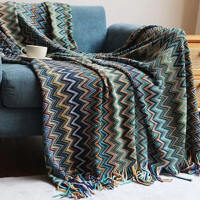 Boho Bed Plaid Blanket