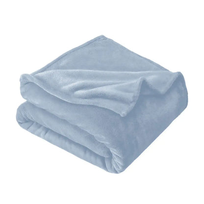 Pure color thick fleece blanket