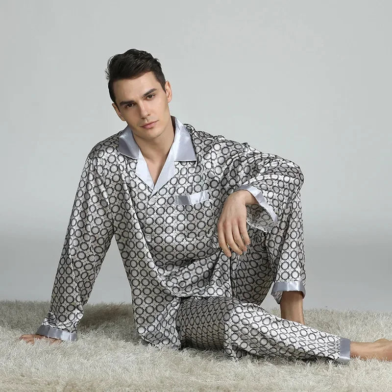 Silk Satin Pajamas for Men
