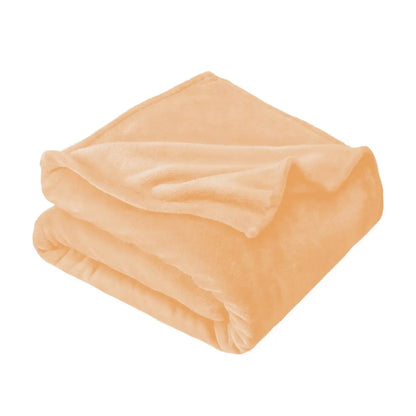 Pure color thick fleece blanket
