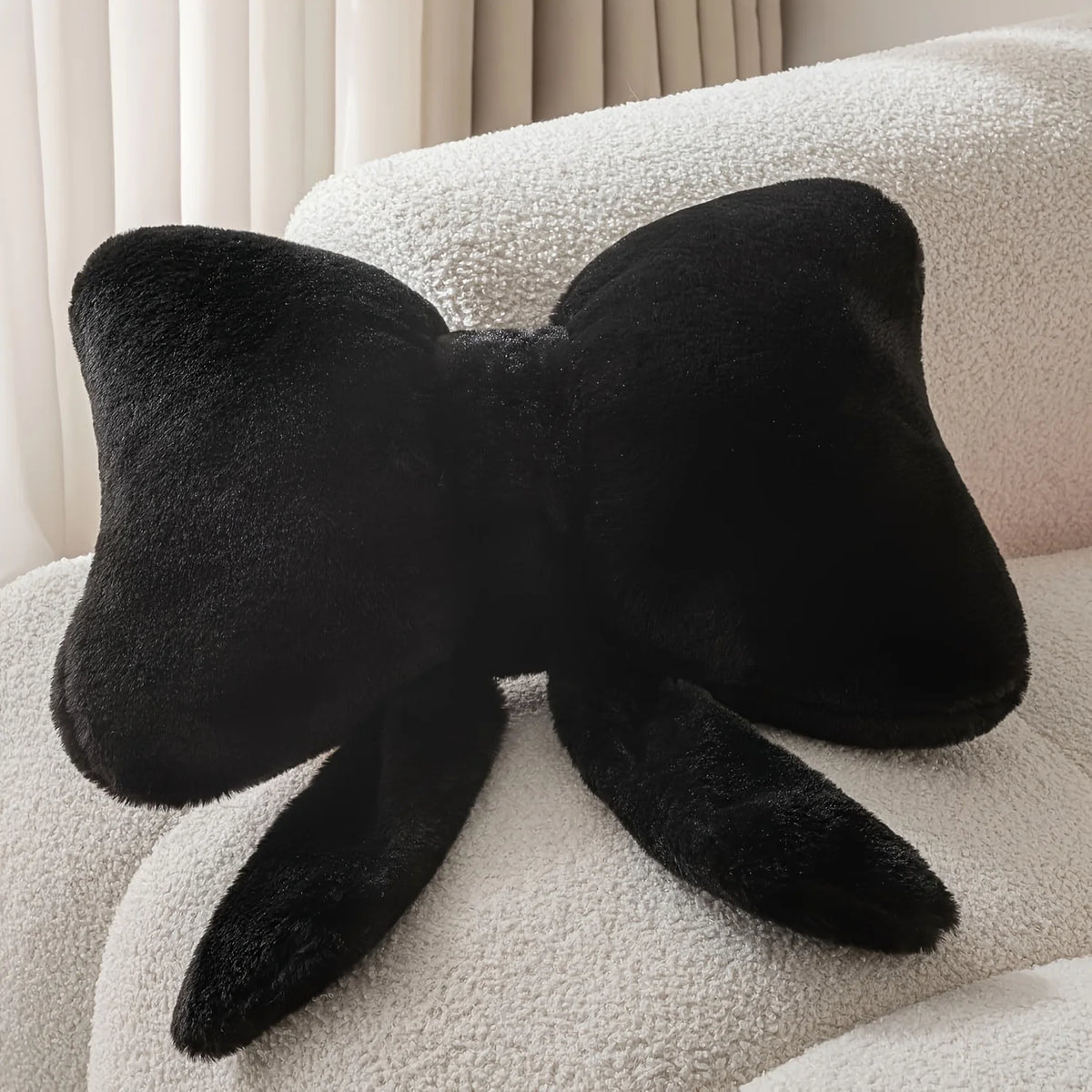 Simple Pink Bow Shaped Pillow