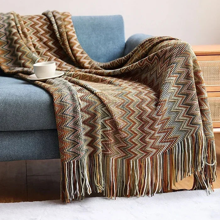 Boho Bed Plaid Blanket