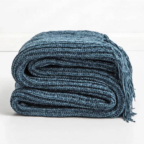 REGINA Chunky Knit Chenille Blankets