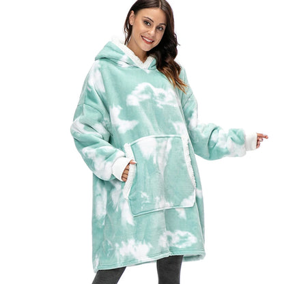 Hooded Blanket with Sleeves