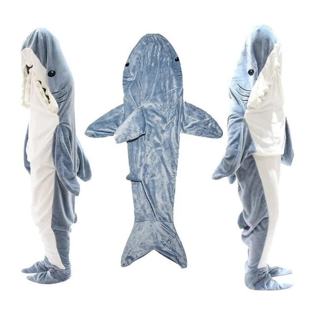 Cartoon Shark Sleeping Bag Pajamas