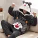 Plush Coral Fleece Pajamas