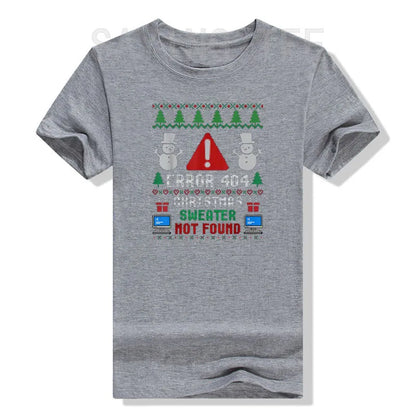 Computer Error 404 Ugly Christmas Sweater T-Shirt