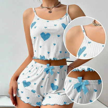 Women's Hearts Pajamas Set Sleepwear