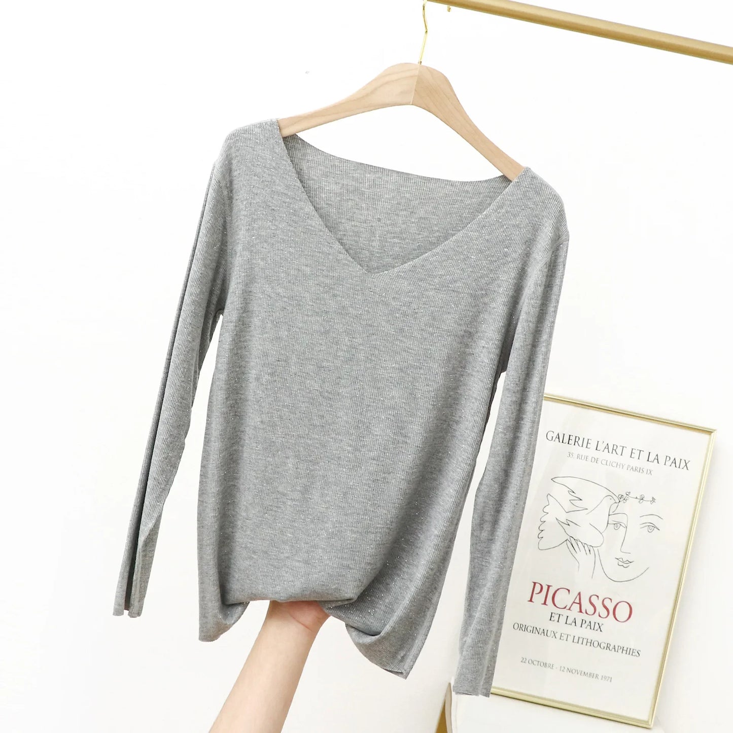 Long sleeved Single Piece Pajama Top