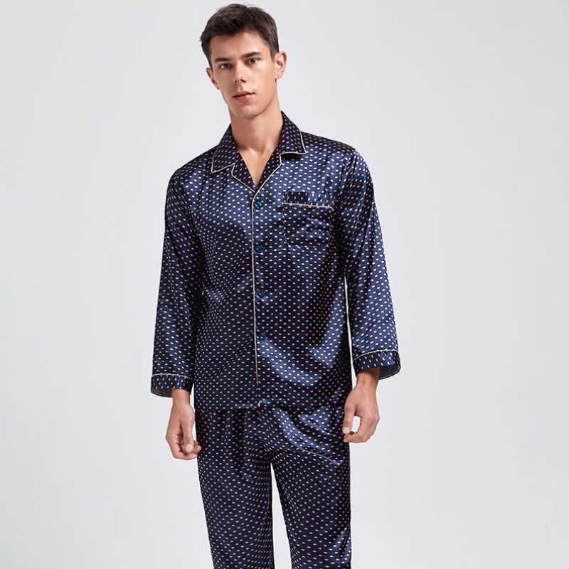 Silk Satin Pajamas for Men