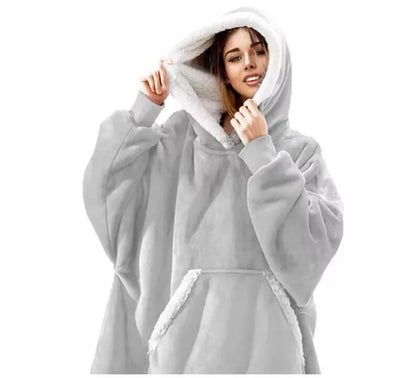 Hooded Blanket with Sleeves