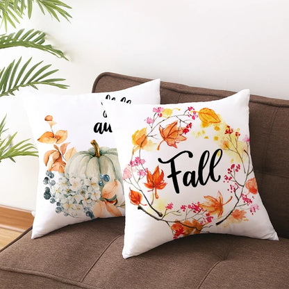 Autumn Fall Pumpkin Pillow Case