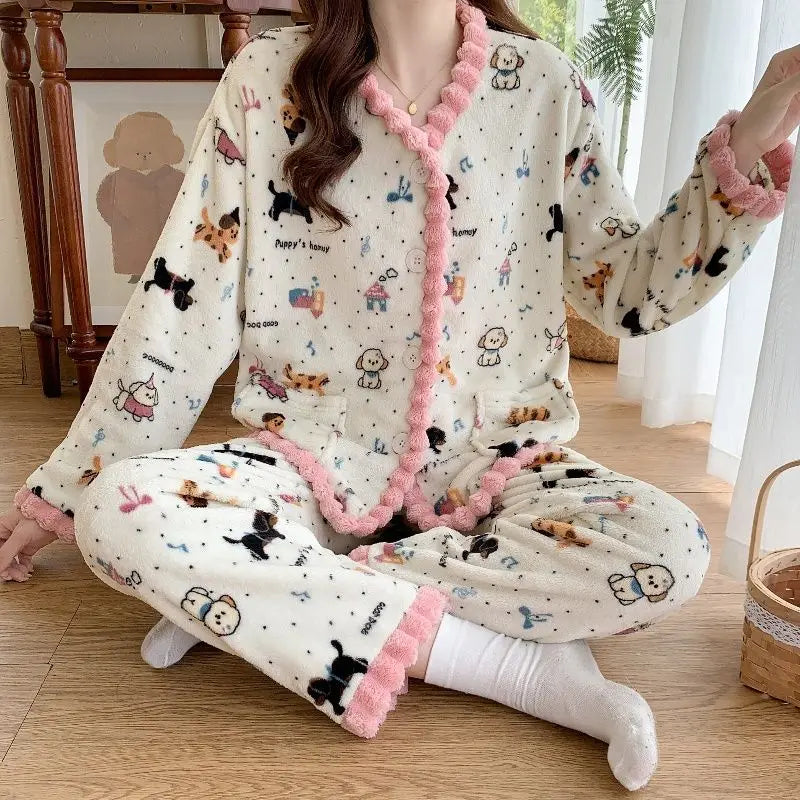 Coral Fleece Pajamas Women