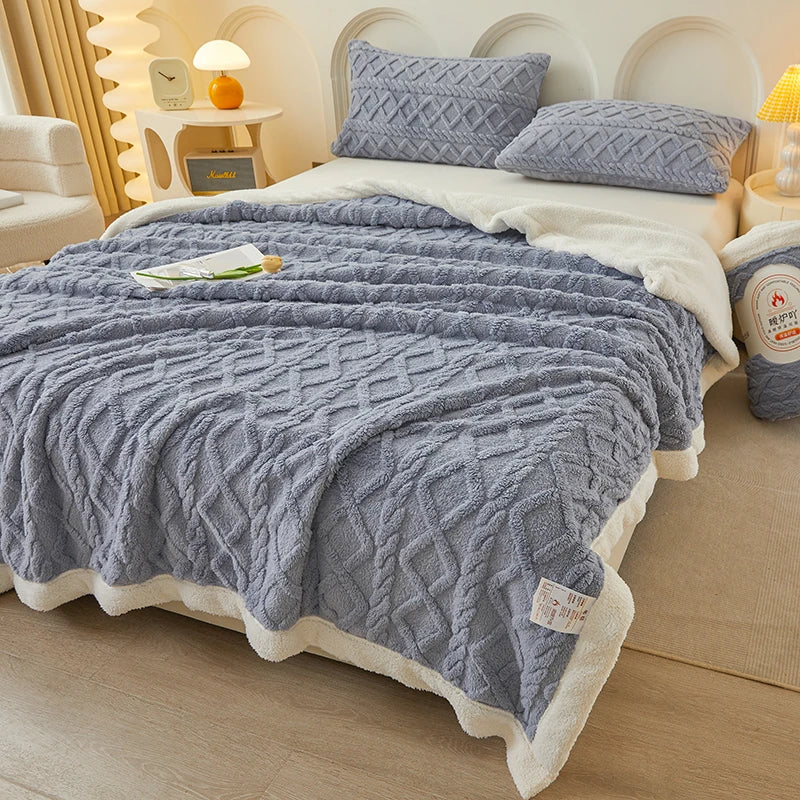 Lamb Wool Blanket Thickened Blanket