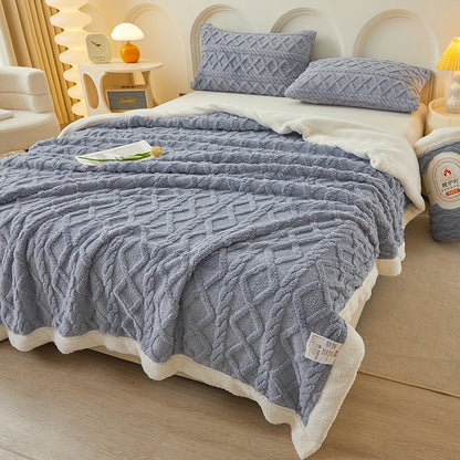 Lamb Wool Blanket Thickened Blanket