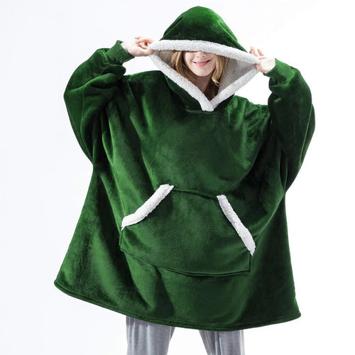 Hooded Blanket with Sleeves