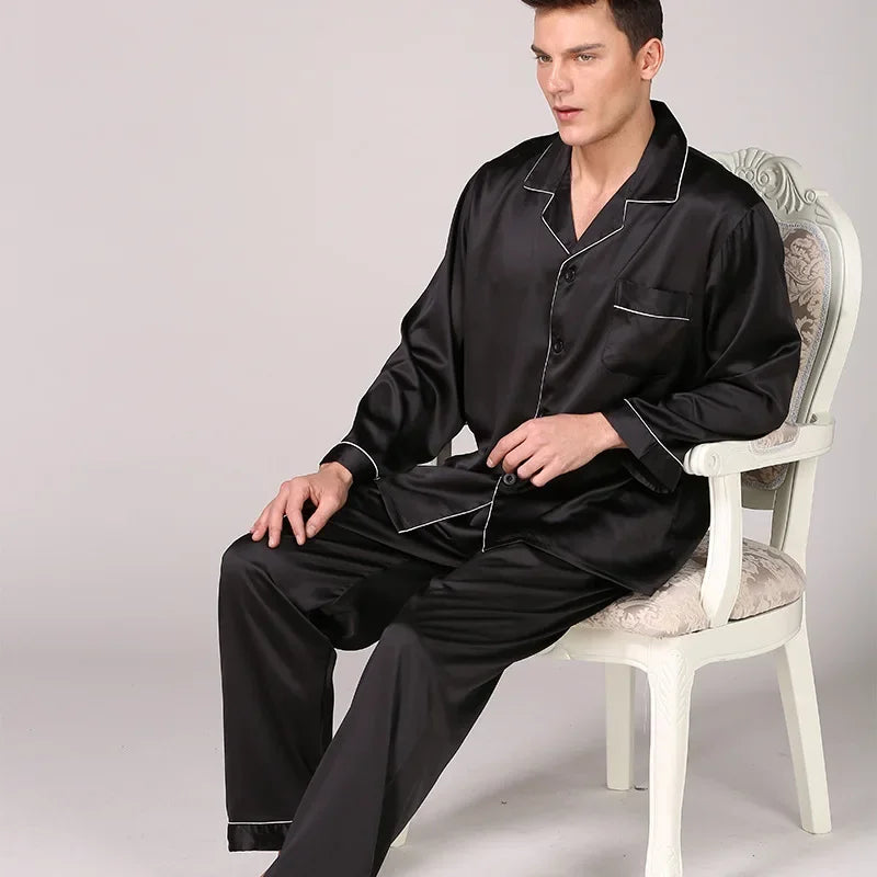 Silk Satin Pajamas for Men