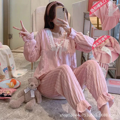 Autumn Long Sleeve flannel Maternity Clothing