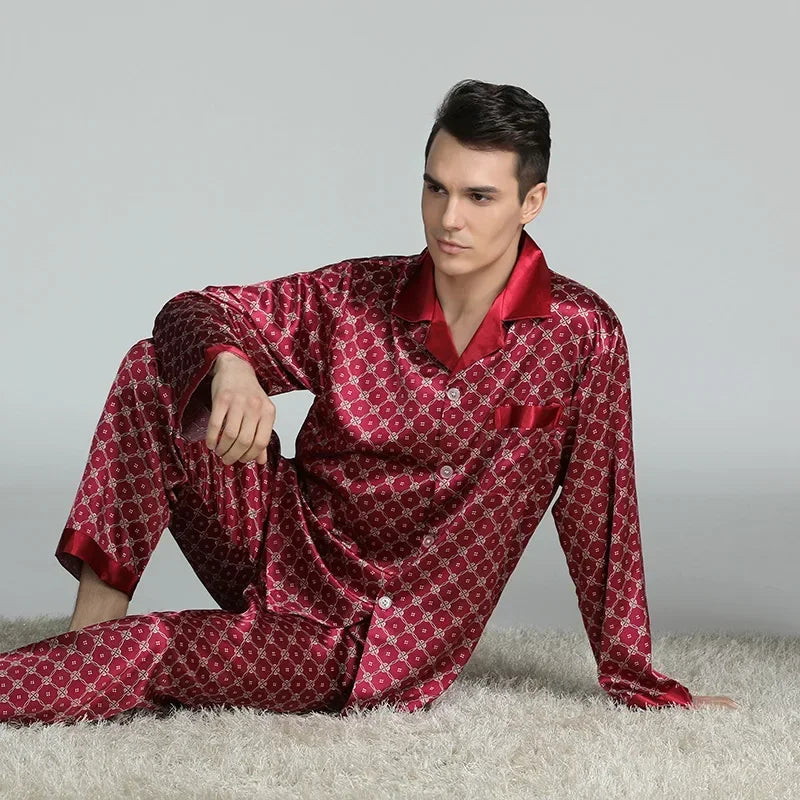 Silk Satin Pajamas for Men