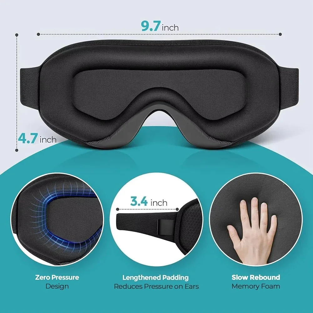 Blackout Sleep Mask with Adjustable Strap
