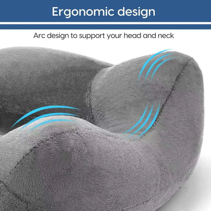 Inflatable Travel Pillow with Soft Velvet Cover