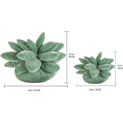 Inyahome 3D Succulent Throw Pillow