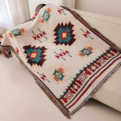 Throw Blanket with Fringe