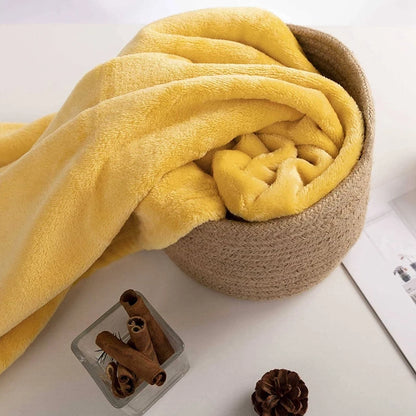 Fleece Flannel Gold Blankets