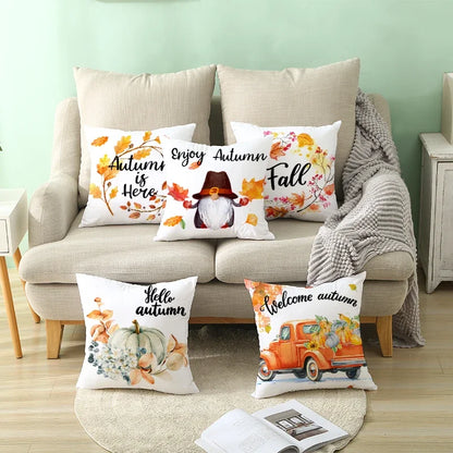 Autumn Fall Pumpkin Pillow Case