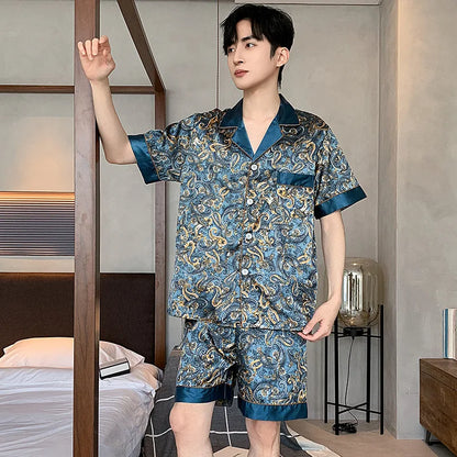 Silk Satin Pajamas for Men