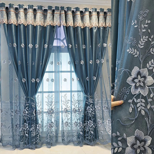 Plant Flower Blackout Curtain