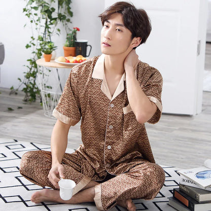 Silk Satin Pajamas for Men