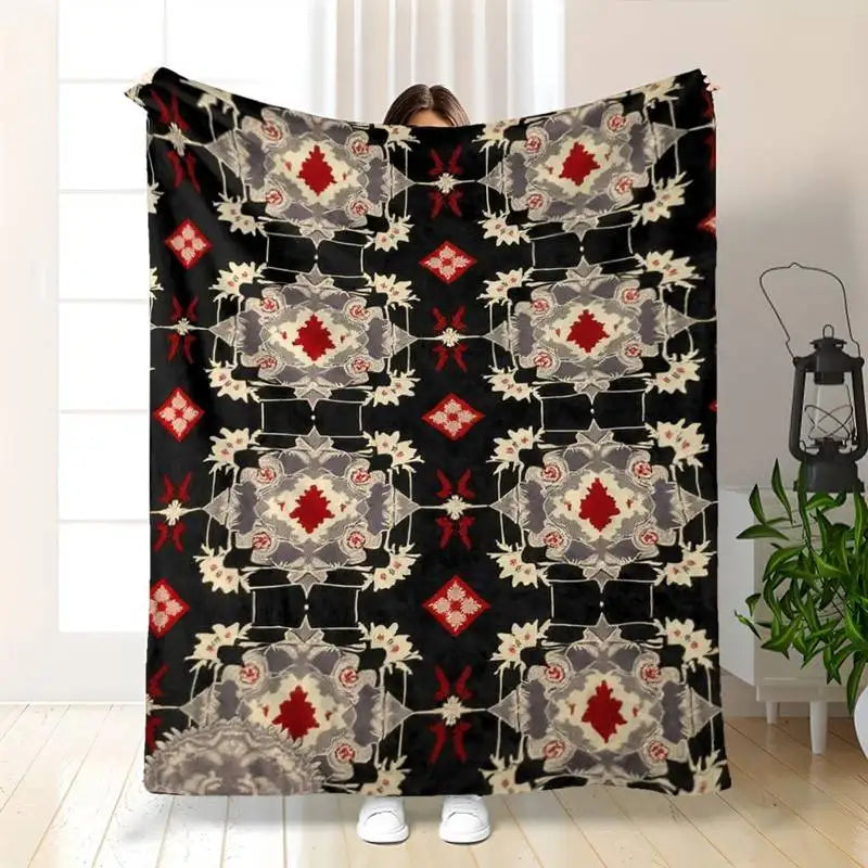 Geometric Pattern Throw Blanket