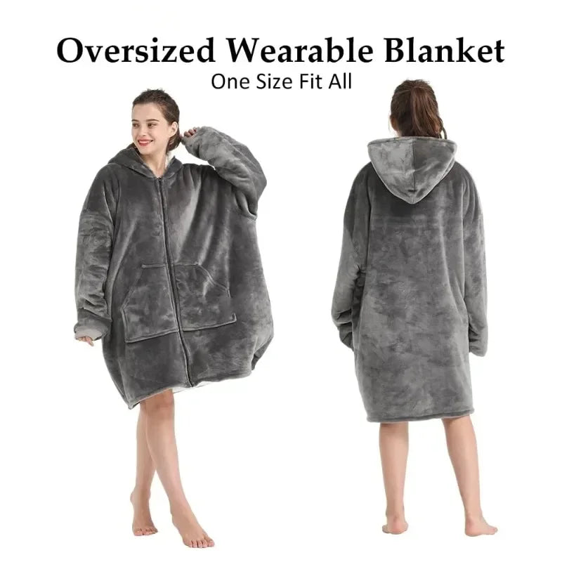 Hoodie Oversized Wearable Blanket
