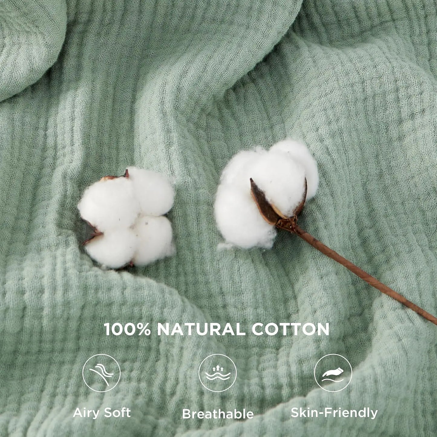 100% Cotton Muslin Blanket
