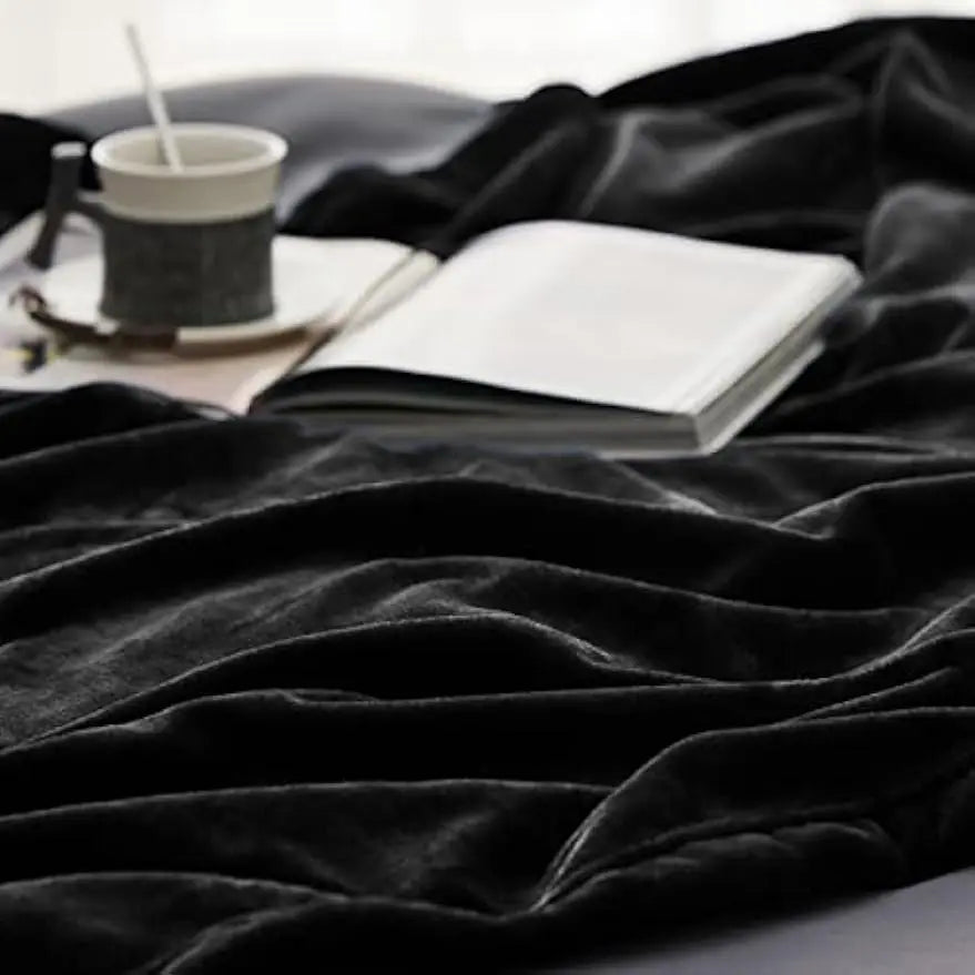 Fleece Blanket Queen Blanket Black