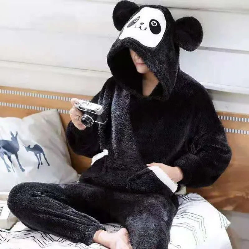 Plush Coral Fleece Pajamas