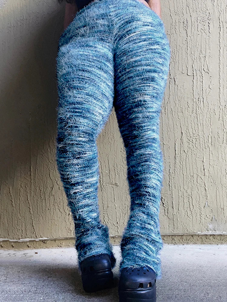 Fuzzy Flare Pants Woman