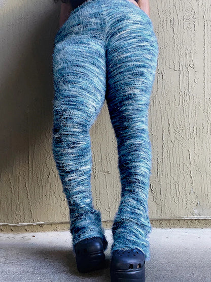 Fuzzy Flare Pants Woman