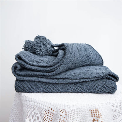 REGINA Chunky Knit Chenille Blankets