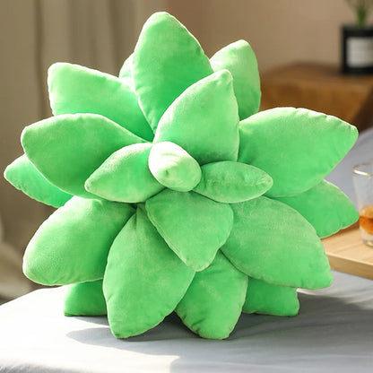 Inyahome 3D Succulent Throw Pillow