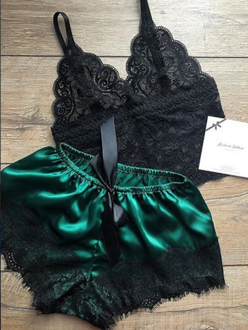 Lace Silk Lingerie for Women