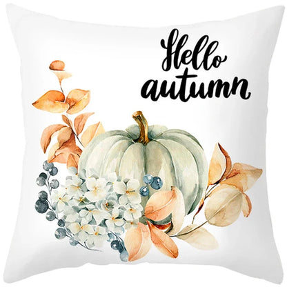 Autumn Fall Pumpkin Pillow Case