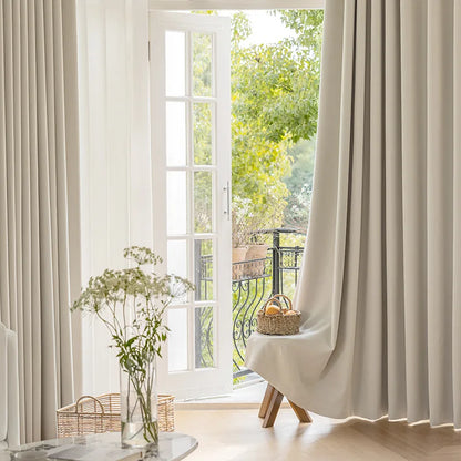 Solid Blackout Curtain for Bedroom
