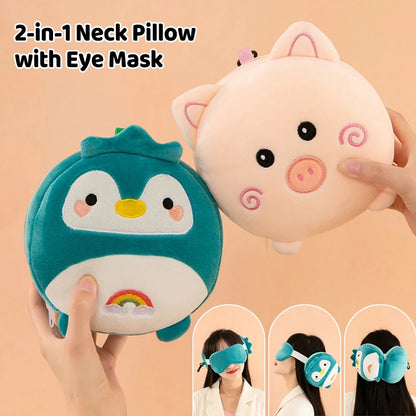 New Cartoon 2-In-1 Neck Pillow