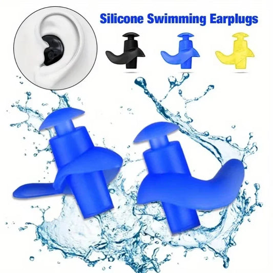 Swimming Silicone Earplugs Nose Clip Set