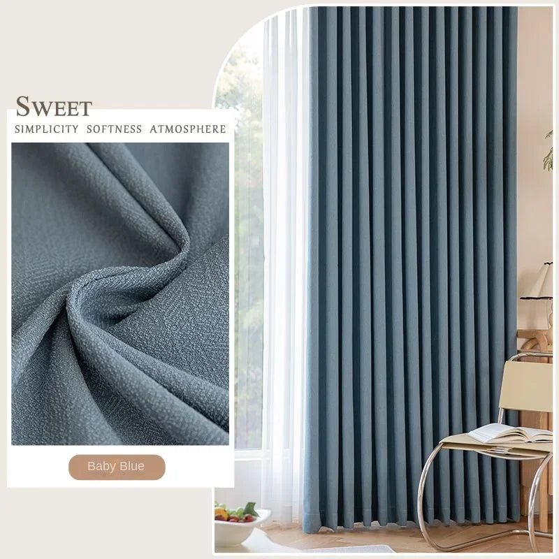 Modern Chenille Living Room Curtains