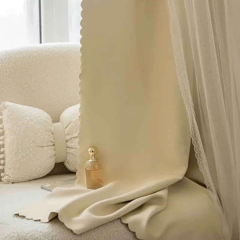 Cloth Gauze Integrated Curtain Modern